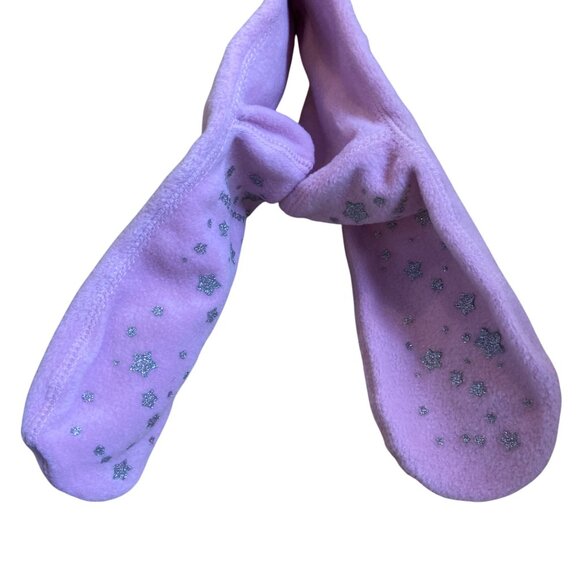 Looney Tunes Fleece Slipper Socks With Tweety Bird & Silver Stars pink girly coz - Picture 7 of 13